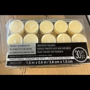 90 Unscented Tea Light Candles - New!